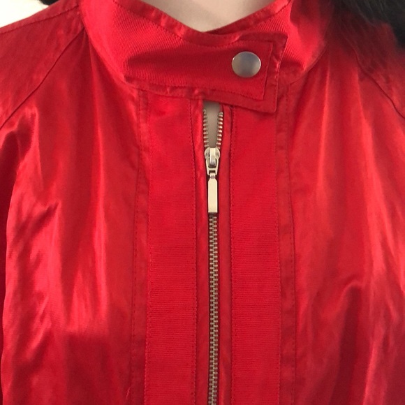 Women’s Laura Ashley Red Zip Front Jacket - Picture 4 of 6